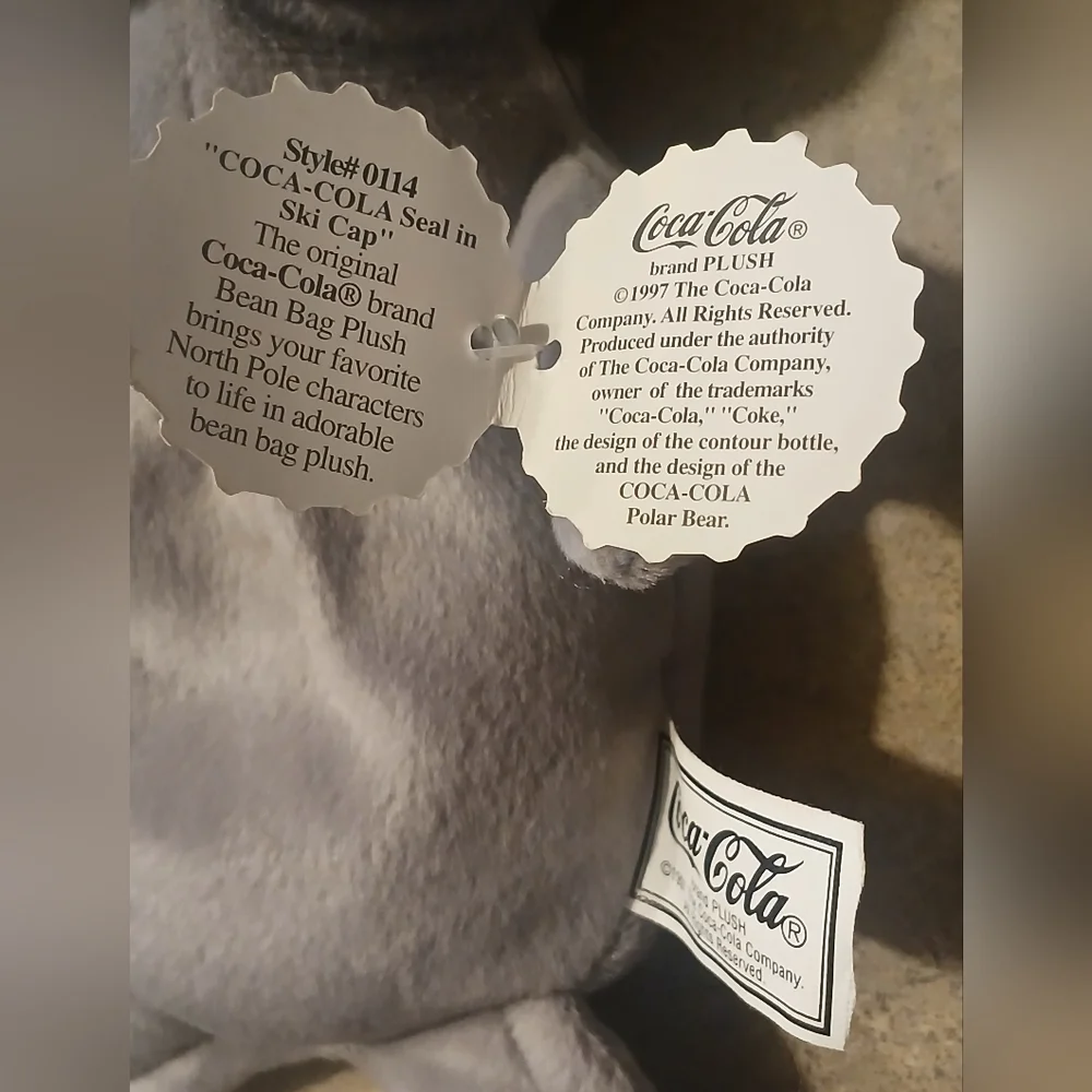Vintage Coca-Cola Plush Seal